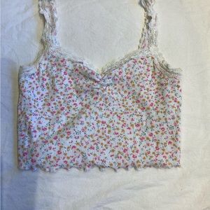 Floral and Lace Tank top